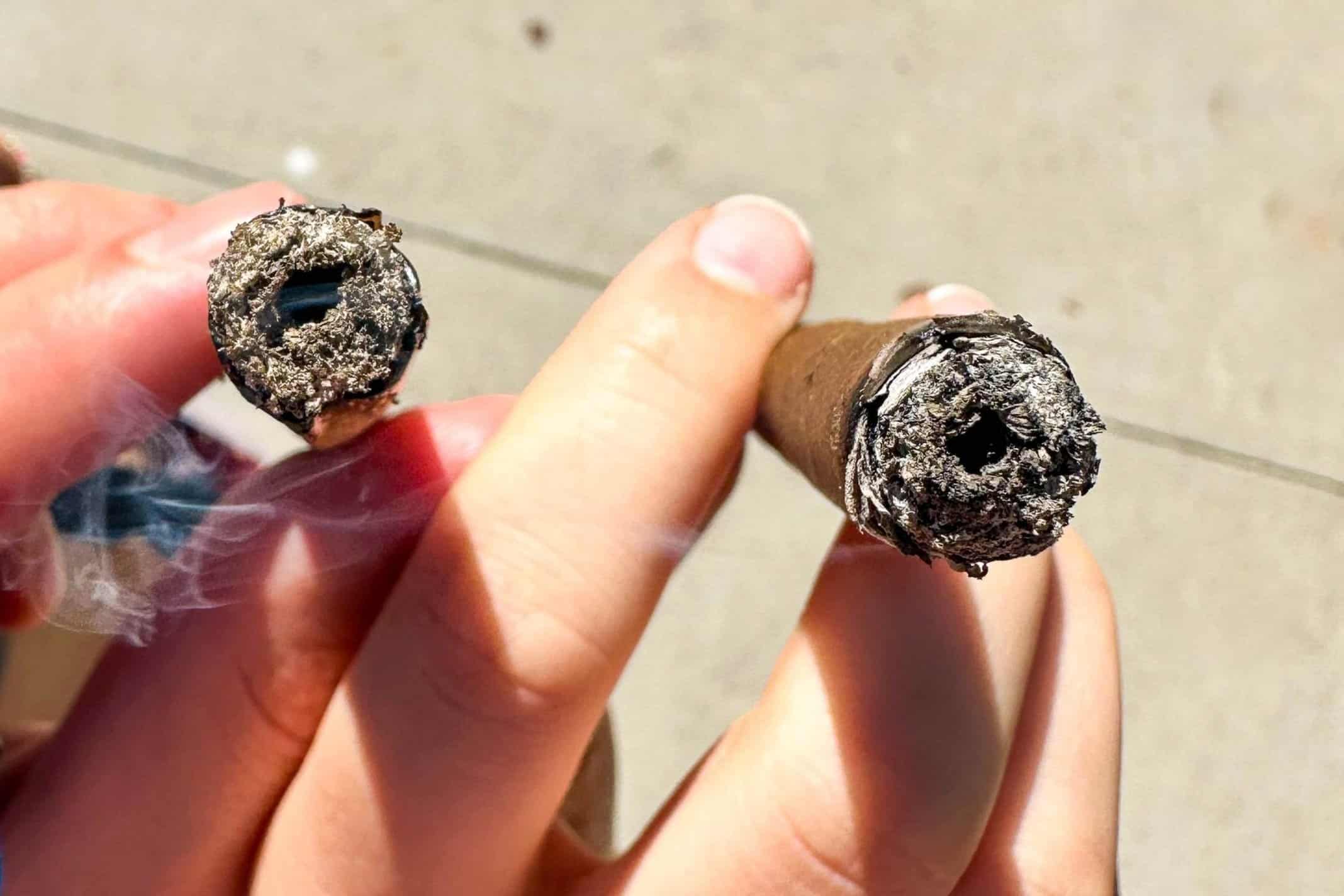 Rosin donut made with hash rosin and cannabis flower