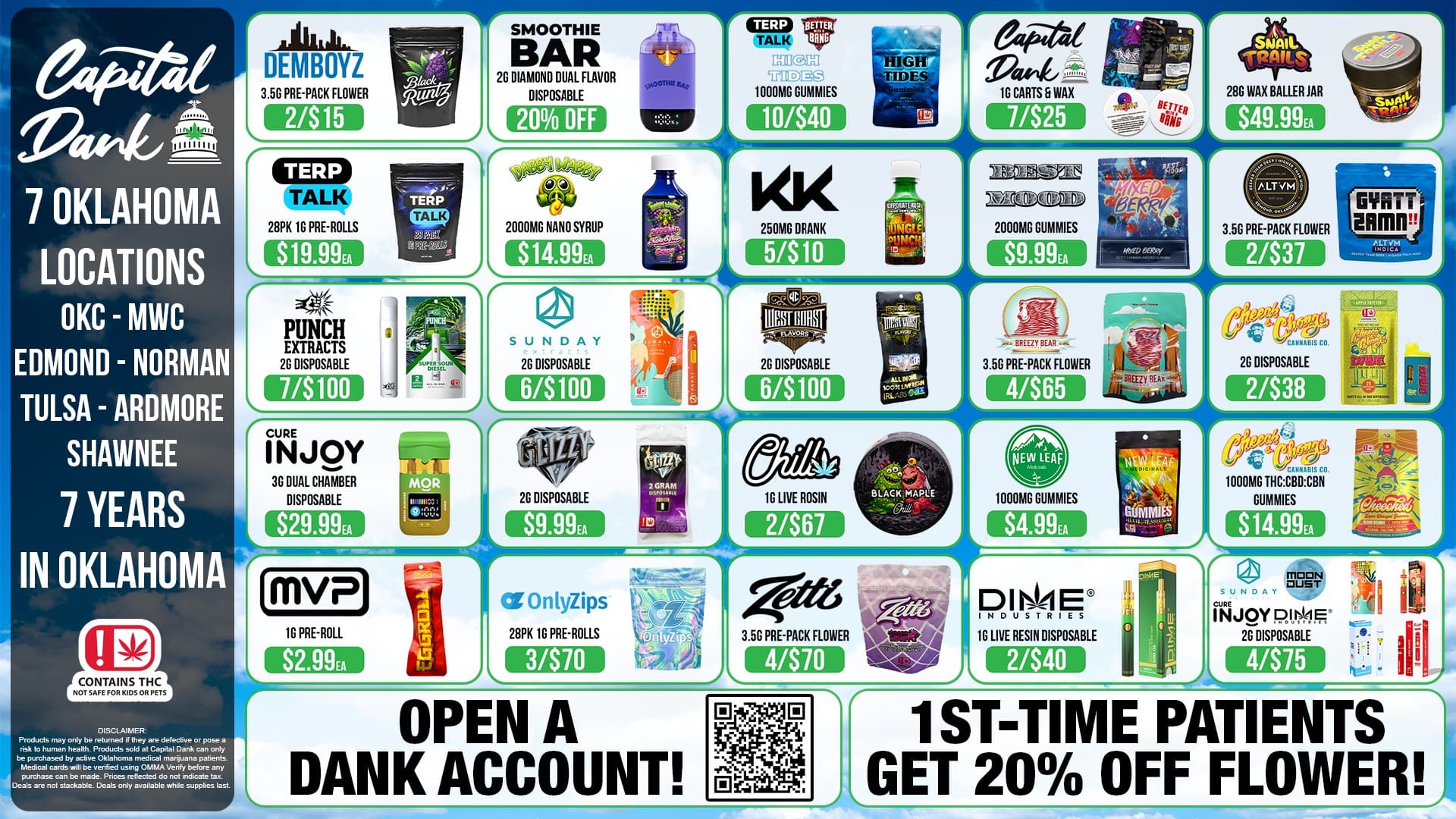 Current Capital Dank Oklahoma Dank Deals